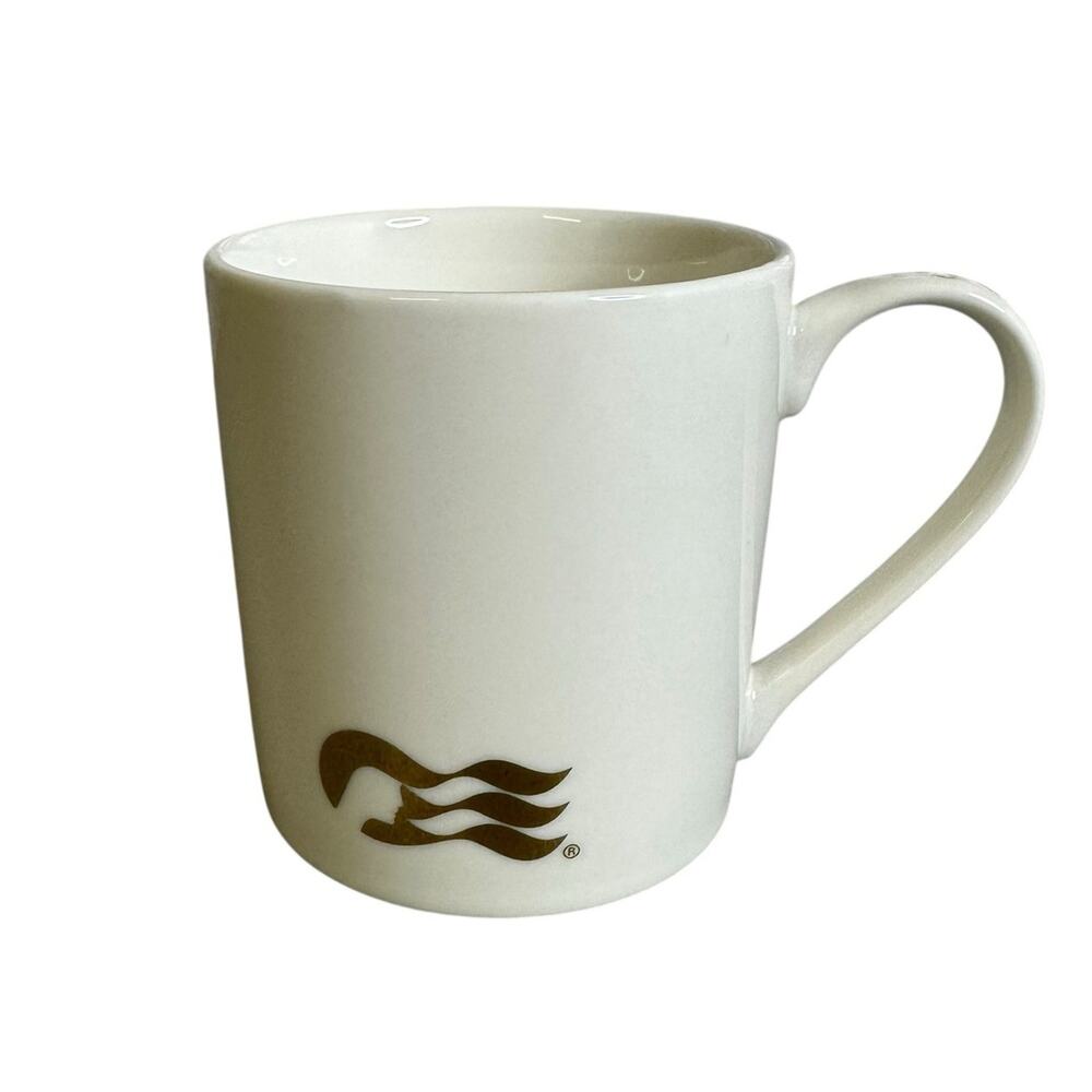 Princess Cruise Coffee Mug Ivory With Gold Logo New Ship